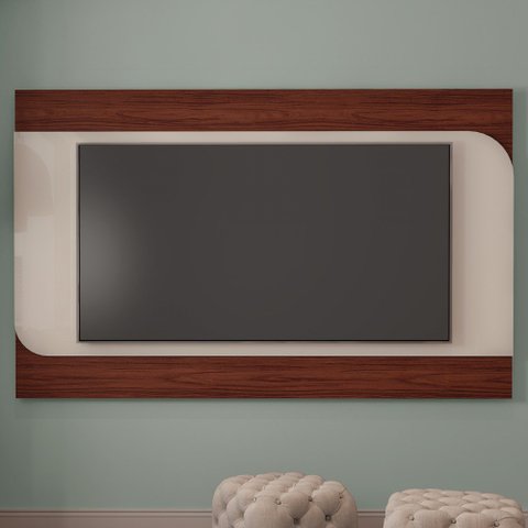 Painel para TV Até 86 Polegadas Seleto Cedro/Off White - Artely Móveis