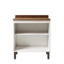 Ver imagem 2 de Balcão para Cozinha 80cm 2 Portas com Tampo Conecta Branco/Ébano