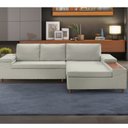 Ver imagem 1 de Sofá 3 Lugares com Chaise e Entrada USB Clássico 