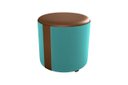 Ver imagem 1 de Puff Decorativo Copenhage Veludo Verde Menta L-482+e-437