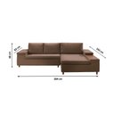 Ver imagem 3 de Sofá 3 Lugares com Chaise e Entrada USB Clássico
