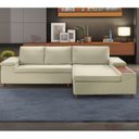 Ver imagem 1 de Sofá 3 Lugares com Chaise e Entrada USB Clássico 