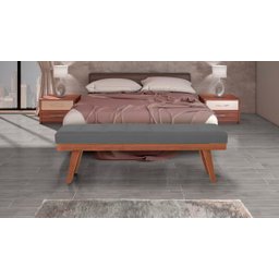 Puff Decorativo Recamier Madri - Tecido Cinza Noturno - 2