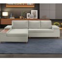 Ver imagem 1 de Sofá 3 Lugares com Chaise e Entrada USB Clássico Invertido