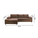 Ver imagem 3 de Sofá 3 Lugares com Chaise e Entrada USB Clássico Invertido