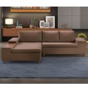 Ver imagem 1 de Sofá 3 Lugares com Chaise e Entrada USB Clássico Invertido 