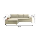 Ver imagem 3 de Sofá 3 Lugares com Chaise e Entrada USB Clássico Invertido