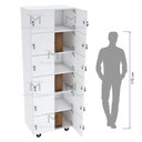 Ver imagem 5 de ARMÁRIO ESCANINHO 12 PORTAS CHAVE RODÍZIO M488.B ORGANIZADOR MUNDI MOVEIS