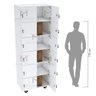 ARMÁRIO ESCANINHO 12 PORTAS CHAVE RODÍZIO M488.B ORGANIZADOR MUNDI MOVEIS - 5