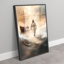 Ver imagem 2 de Quadro Decorativo Jesus Andando sobre As Águas Sala Quarto Casa Escritório