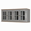 Ver imagem 1 de Aéreo Cozinha 160cm 4 Portas Vidro Laca Branca