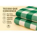 Ver imagem 3 de Toalha de Mesa Picnic 10 Lugares Algodão 1,40 x 3,00 m Verde Santa Sofia