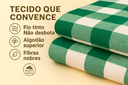 Ver imagem 3 de Toalha de Mesa Picnic 10 Lugares Algodão 1,40 x 3,00 m Verde Santa Sofia