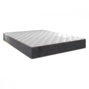 Colchão Casal Portobel Tokio Molas Ensacadas 138x188x20 Cinza Com Branco 