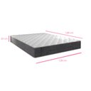 Ver imagem 3 de Colchão Casal Portobel Tokio Molas Ensacadas 138x188x20 Cinza Com Branco 