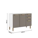 Ver imagem 4 de Cozinha Completa Aço sem Tampo 14 Portas Essência Bertolini