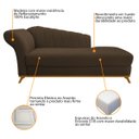 Ver imagem 6 de Kit Diva Recamier Vanessa 160cm Lado Direito e 02 Poltronas Laura Suede - Doce Sonho Móveis RECAMIER