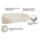 Ver imagem 4 de Sofá 3 Lugares 200cm Orgânico Luxo Recepção Amore Bouclé - Adj Decor