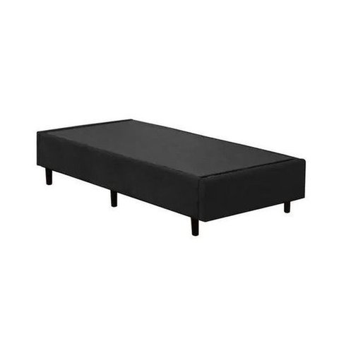 Base Box Solteiro Preto 38x88x188 Suede