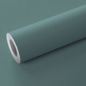 Papel de Parede Adesivo Lavavel Texturizado Linho Verde Forte 5m Open Star 32974