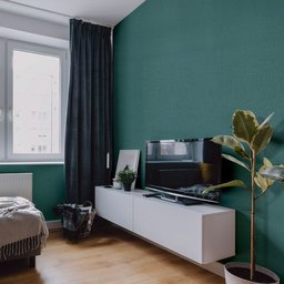 Papel de Parede Adesivo Lavavel Texturizado Linho Verde Forte 500x60cm - 4