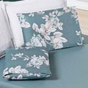 Ver imagem 2 de Jogo Cama Lençol Celi Casal Padrão Micropercal 200 Fios 3 Peças - Verde Floral