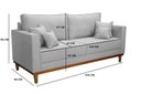 Ver imagem 6 de Kit Sofá 3 Lugares E 2 Poltronas Beny - Linho Cinza