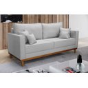 Ver imagem 3 de Kit Sofá 3 Lugares E 2 Poltronas Beny - Linho Cinza