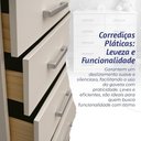 Ver imagem 2 de Cômoda Marbela - 10 Gavetas com Puxadores Cromados Cinnamomo - Evidência Móveis Cinnamomo