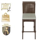 Ver imagem 4 de Mesa Bistrô 2 Banquetas Roma Marrom Corda Náutica 3 Trama Marrom
