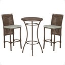 Ver imagem 1 de Mesa Bistrô 2 Banquetas Roma Marrom Corda Náutica 3 Trama Marrom