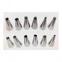 Ver imagem 1 de Saco Decorador Confeiteiro Profissional 12 Bicos Inox Bolo