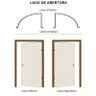 Porta Pivotante de Alumínio Branco Com Vidro e Puxador CMC Classic - Lado Esquerdo - 2.10(A)X0.90(L) - 2