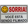 Placa Sorria Você Está Sendo Filmado Tam 15x10 - 10un - 2