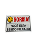 Placa Sorria Você Está Sendo Filmado Tam 15x10 - 10un - 3