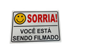 Ver imagem 3 de Placa Sorria Você Está Sendo Filmado Tam 15x10 - 10un