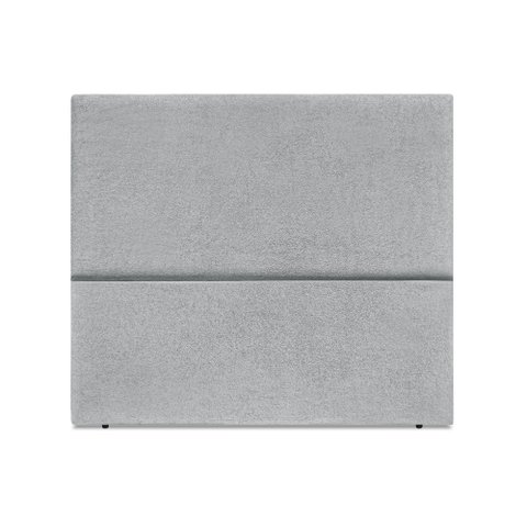 Cabeceira Estofada Casal Luna 140cm Boucle Cinza