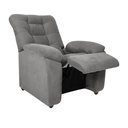 Ver imagem 3 de Poltrona do Papai Space 88cm Reclinável Manual Suede Cinza - Sallar Home
