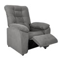 Ver imagem 1 de Poltrona do Papai Space 88cm Reclinável Manual Suede Cinza - Sallar Home