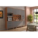 Ver imagem 1 de Armário de Cozinha Completo Grande 12 Portas Kit de Cozinha Pulse 2.6 Lukaliam:jequitiba/grafite