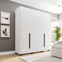 Ver imagem 1 de Guarda-roupa Casal 4 Portas Bater Madrid