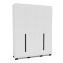 Ver imagem 2 de Guarda-roupa Casal 4 Portas Bater Madrid