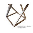 Ver imagem 3 de Banquinho Zênite - Metalon Cobre - Assento Estofado Pérola - 47cm