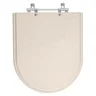 Assento Sanitario Poliester Carrara Amendoa para vaso Deca - 1