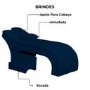 Ver imagem 4 de Maca Estofada Estética Botonê 60 Cm Sobrancelha Cilios Cor:azul Marinho