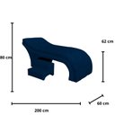 Ver imagem 5 de Maca Estofada Estética Botonê 60 Cm Sobrancelha Cilios Cor:azul Marinho