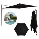 Ver imagem 1 de Ombrelone Parede Lateral 2.0m Guarda Sol Piscina Jardim Preto Importway Iwcj007 Pt