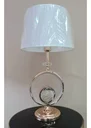 Ver imagem 6 de Abajur Luminária Quarto Sala Rosé Gold Globo Cristal 59x30