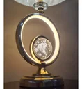 Ver imagem 2 de Abajur Luminária Quarto Sala Rosé Gold Globo Cristal 59x30