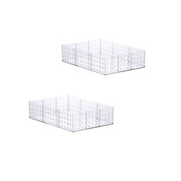2x Organizador Quadratta Empilhável 16x8x23cm - 1